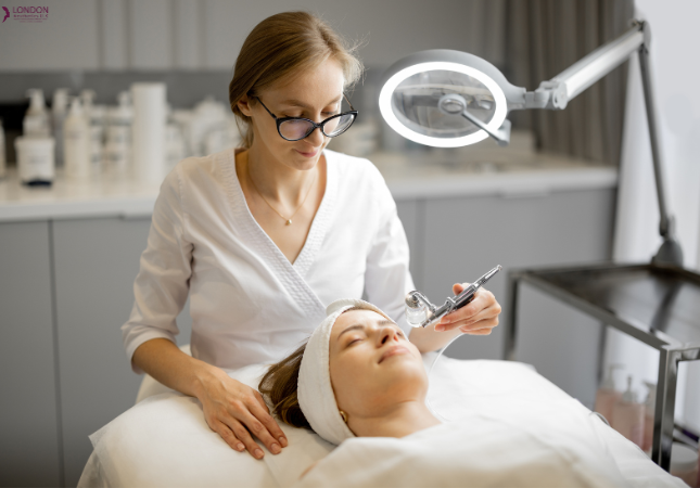 Microneedling treatment at an advanced aesthetic skin clinic in Islamabad